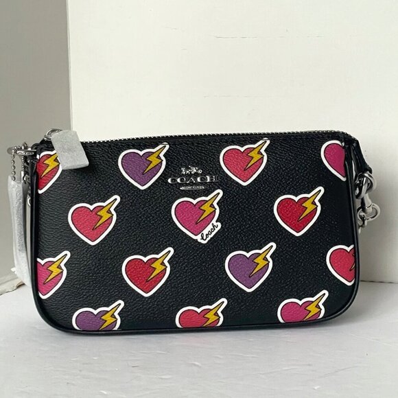 Coach Nolita 19 Shoulder Bag Heart Bolt Black Wristlet Clutch CW452 ORG PKG - Picture 3 of 12